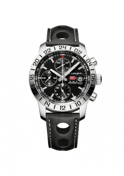 Replica Chopard Mille Miglia GMT Chrono Steel 168992-3001 leather replica Watch
